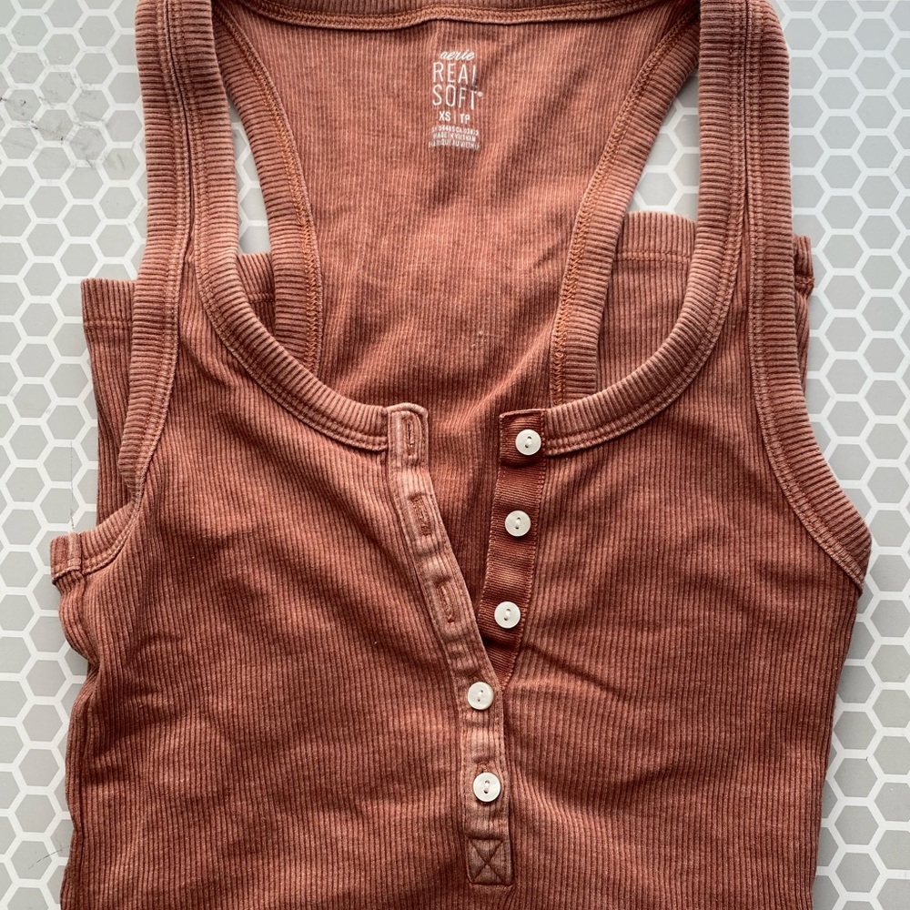 Two American Eagle Button Down Tanks - image 1
